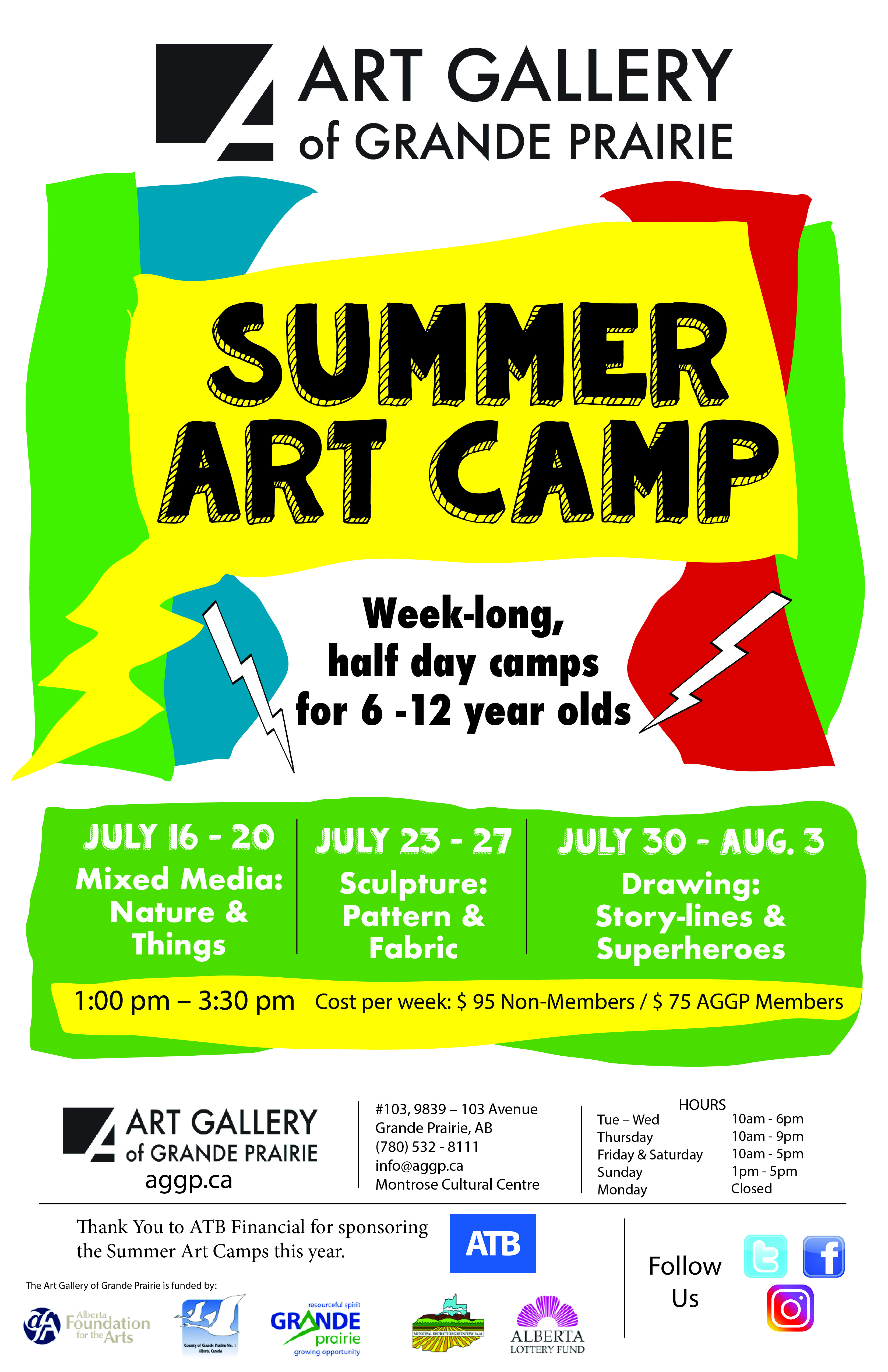 Summer Art Camps Art Gallery of Grande Prairie