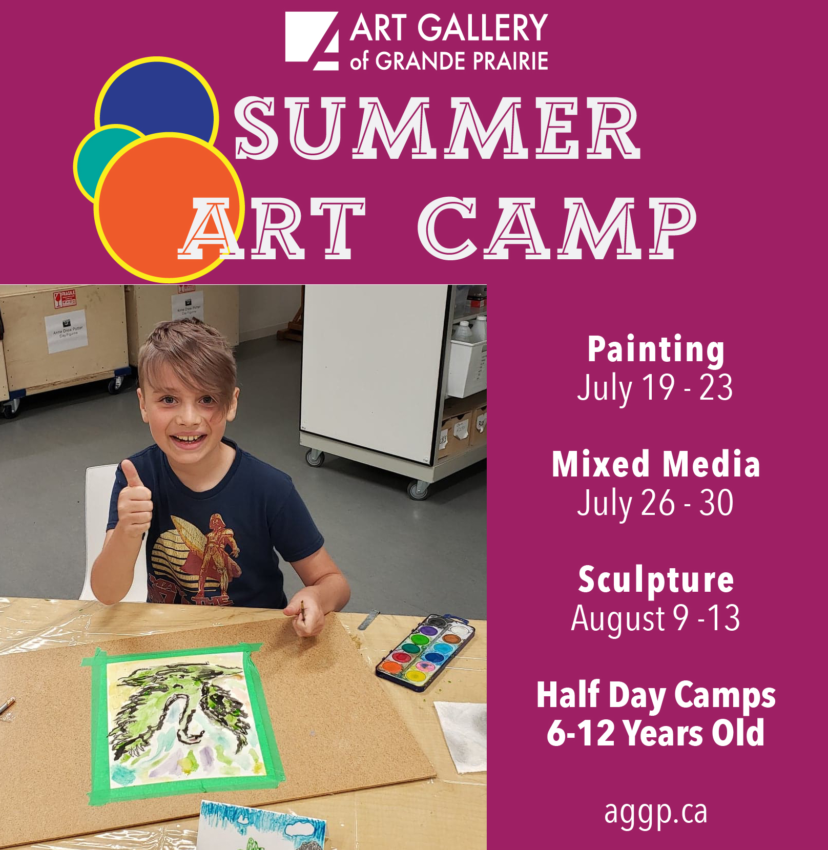 Summer Art Camp – Art Gallery of Grande Prairie