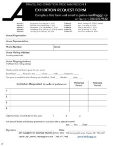 FILLABLE TREX Booking Request Form 2025-26