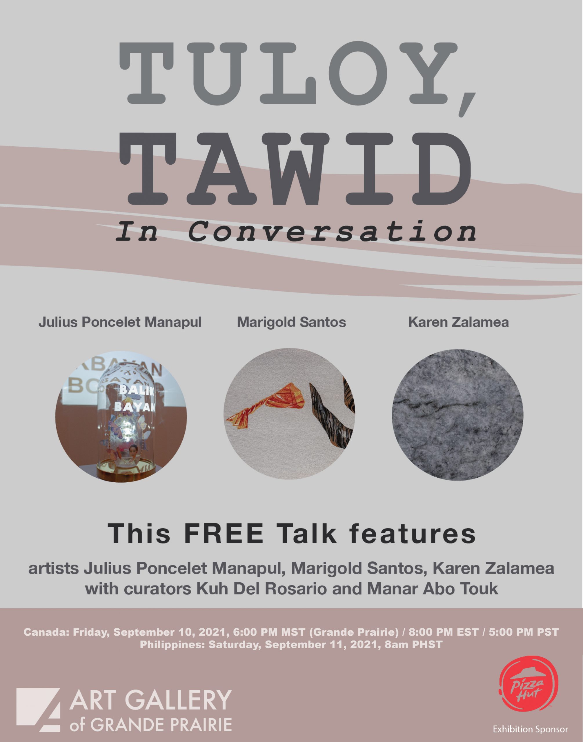 FREE WEBINAR ON OUR CURRENT EXHIBITION TULOY TAWID