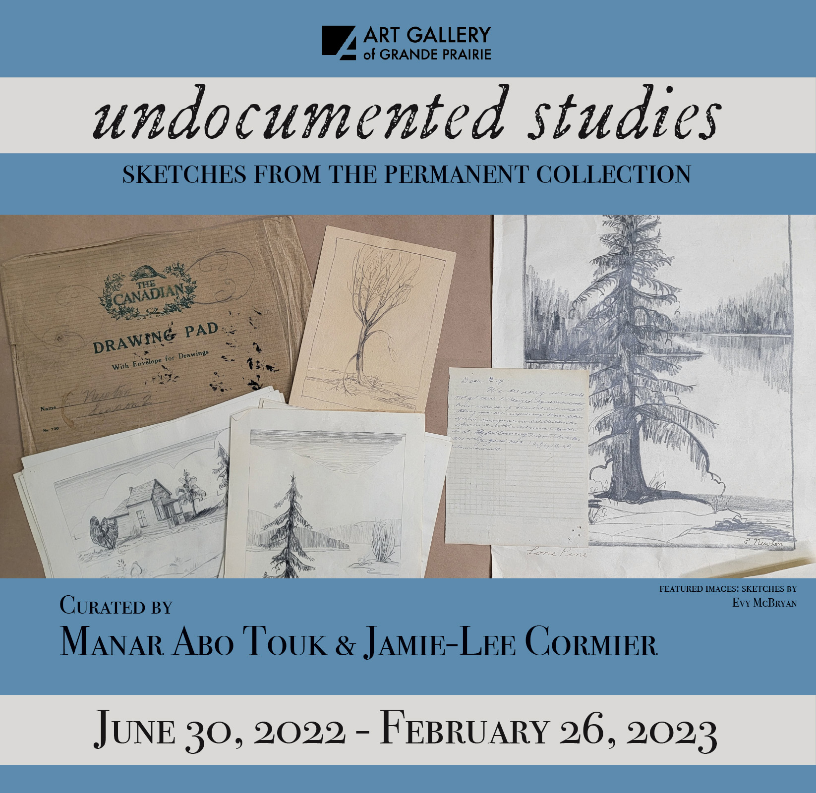 Undocumented Studies Evelyn McBryan, Sketches from The Permanent Collection