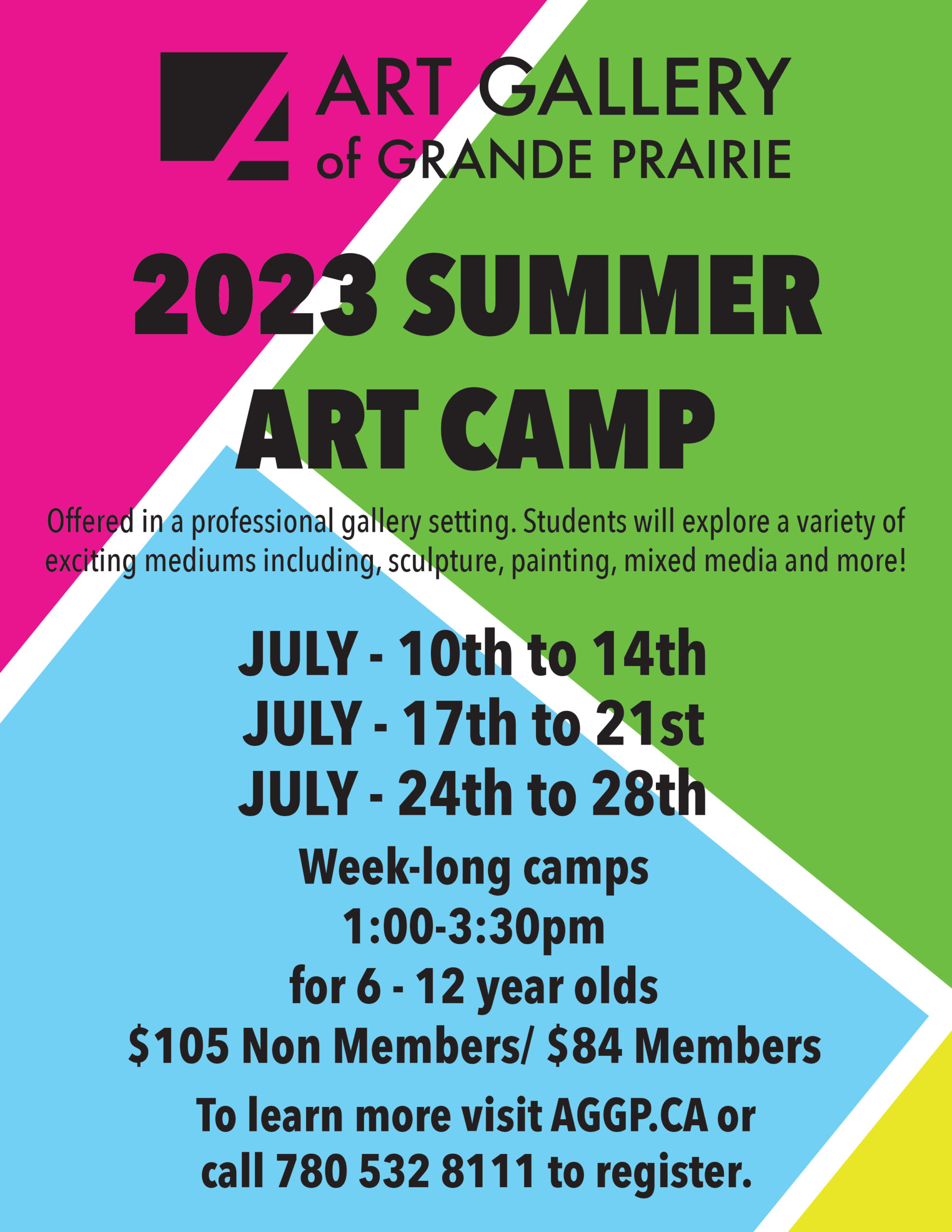 Summer Art Camp Art Gallery of Grande Prairie