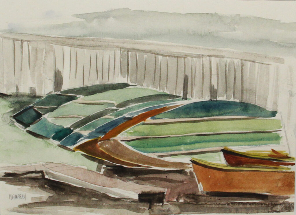 Boats on the Shore - Thelma Manarey